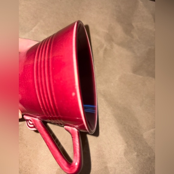 Homer Laughlin (Pre-Fiesta) 1930s - 1940s Red Ceramic Cup and Saucer/Ashtray Set - Picture 16 of 16